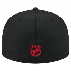 Бейсболка New Jersey Devils New Era Black State Stitch 59FIFTY