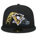 Бейсболка Pittsburgh Penguins New Era Black State Stitch 59FIFTY