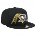 Бейсболка Pittsburgh Penguins New Era Black State Stitch 59FIFTY