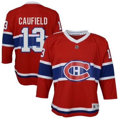 Подростковая Montreal Canadiens Cole Caufield Red Home Replica Player Jersey