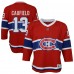 Подростковая Montreal Canadiens Cole Caufield Red Home Replica Player Jersey
