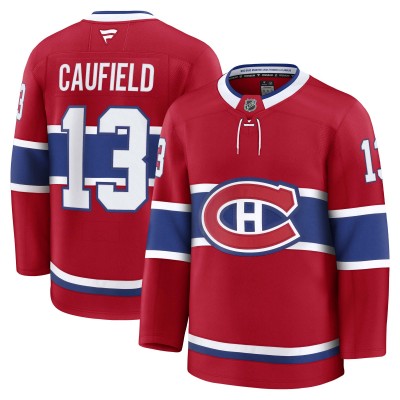 Джерси Montreal Canadiens Cole Caufield Fanatics Red Home Premium