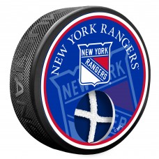 New York Rangers NHL Game Used Net and Puck New York Rangers NHL Game Used Net and Puck
