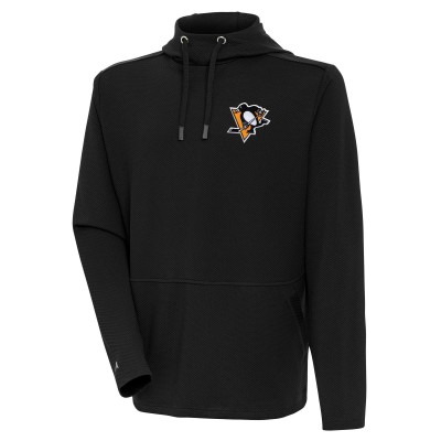 Толстовка Pittsburgh Penguins Antigua Black Pure Honeycomb