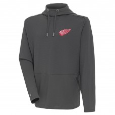 Толстовка Mens Detroit Red Wings Antigua Pure Honeycomb - Pewter