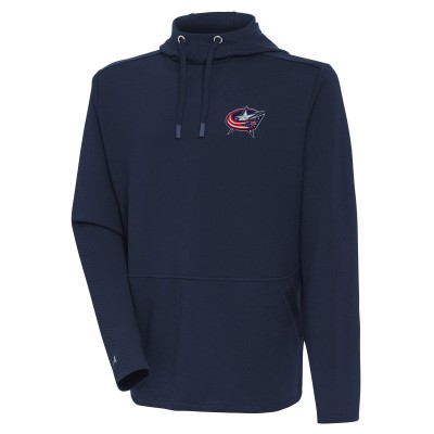 Толстовка Mens Columbus Blue Jackets Antigua Pure Honeycomb - Navy
