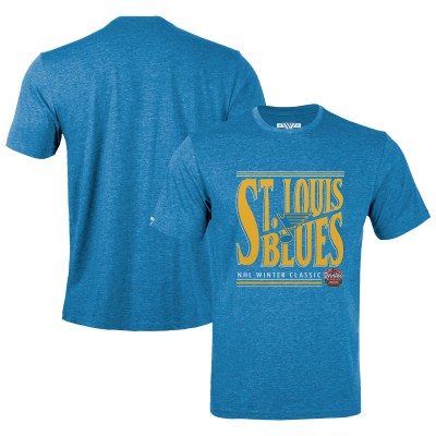 Футболка St. Louis Blues Levelwear 2025 NHL Winter Classic Richmond Powerhouse - Heather Blue