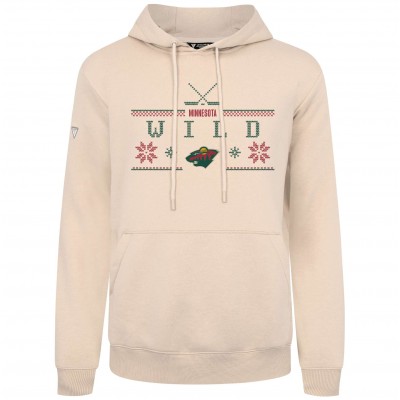 Толстовка Minnesota Wild Levelwear Khaki Podium Holiday