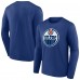 Футболка с длинным рукавом Edmonton Oilers Blue Primary Logo