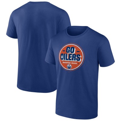 Футболка Edmonton Oilers Royal Ice Cluster