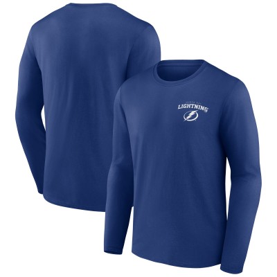 Футболка Tampa Bay Lightning Blue Team Lockup Long Sleeve
