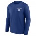 Toronto Maple Leafs Blue Team Lockup Long Sleeve T-Shirt