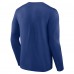 Vancouver Canucks Blue Team Lockup Long Sleeve T-Shirt