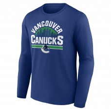 Vancouver Canucks Blue Represent Long Sleeve T-Shirt
