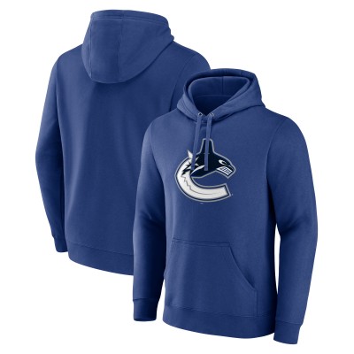 Vancouver Canucks Blue Primary Logo Pullover Hoodie