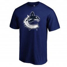 Vancouver Canucks Navy Splatter Logo T-Shirt