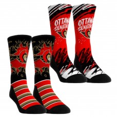 Unisex Ottawa Senators Rock Em Socks Ice Breaker Two-Pack Crew Socks Set