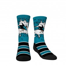Подростковая San Jose Sharks Rock Em Socks Blue Ice Breaker Two-Pack Crew Socks Set