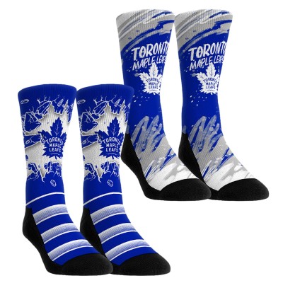 Две пары носков Toronto Maple Leafs Rock Em Socks Blue Ice Breaker