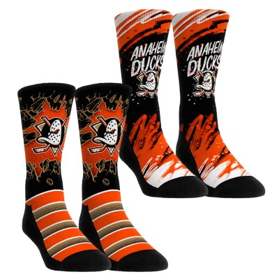 Две пары носков Youth Anaheim Ducks Rock Em Socks Orange Ice Breaker