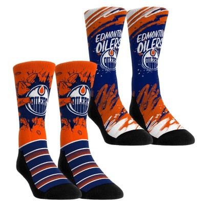 Две пары носков Youth Edmonton Oilers Rock Em Socks Orange Ice Breaker