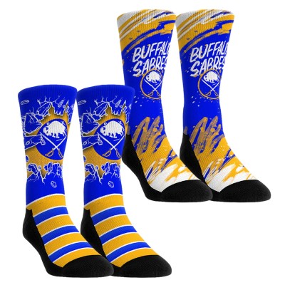 Две пары носков Youth Buffalo Sabres Rock Em Socks Blue Ice Breaker