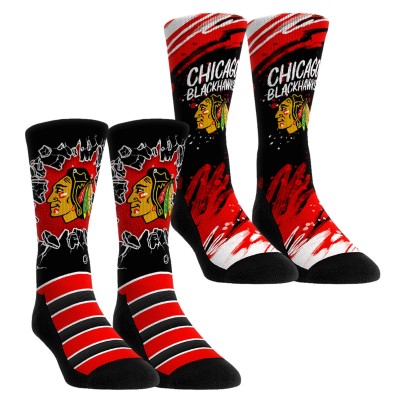 Две пары носков Youth Chicago Blackhawks Rock Em Socks Red Ice Breaker