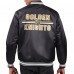 Куртка на кнопках Vegas Golden Knights Starter Black Printed Team Logo Satin Varsity