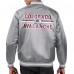 Colorado Avalanche Starter Gray Printed Team Logo Satin Varsity Full-Snap Jacket