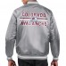 Colorado Avalanche Starter Gray Printed Team Logo Satin Varsity Full-Snap Jacket