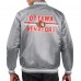 Ottawa Senators Starter Gray Printed Team Logo Satin Varsity Full-Snap Jacket
