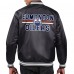 Куртка на кнопках Edmonton Oilers Starter Black Printed Team Logo Satin Varsity