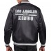 Los Angeles Kings Starter Black Printed Team Logo Satin Varsity Full-Snap Jacket