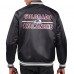 Colorado Avalanche Starter Black Printed Team Logo Satin Varsity Full-Snap Jacket