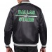 Dallas Stars Starter Black Printed Team Logo Satin Varsity Full-Snap Jacket