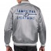 Tampa Bay Lightning Starter Gray Printed Team Logo Satin Varsity Full-Snap Jacket