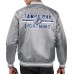 Tampa Bay Lightning Starter Gray Printed Team Logo Satin Varsity Full-Snap Jacket
