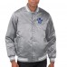 Куртка на кнопках Toronto Maple Leafs Starter Gray Printed Team Logo Satin Varsity