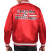 Куртка Carolina Hurricanes Starter Red Printed Team Logo Satin Varsity Full-Snap