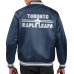 Куртка на кнопках Toronto Maple Leafs Starter Navy Printed Team Logo Satin Varsity