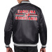 Куртка Carolina Hurricanes Starter Black Printed Team Logo Satin Varsity Full-Snap Куртка Carolina Hurricanes Starter Black Printed Team Logo Satin Varsity Full-Snap