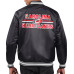 Куртка Carolina Hurricanes Starter Black Printed Team Logo Satin Varsity Full-Snap
