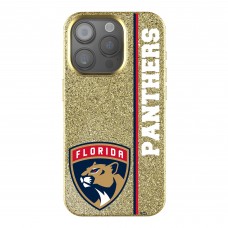 Florida Panthers Keyscaper Sidebar Bling iPhone Case - Gold
