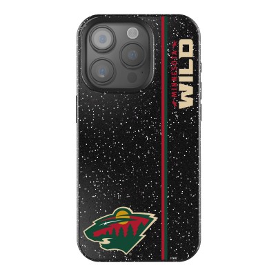 Minnesota Wild Keyscaper Black Sidebar Bling iPhone Case