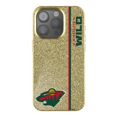 Minnesota Wild Keyscaper Gold Sidebar Bling iPhone Case