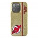 New Jersey Devils Keyscaper Gold Sidebar Bling iPhone Case