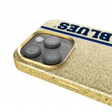 St. Louis Blues Keyscaper Sidebar Bling iPhone Case - Gold