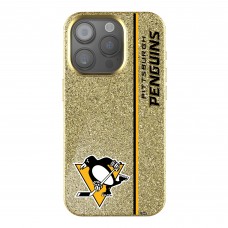 Pittsburgh Penguins Keyscaper Gold Sidebar Bling iPhone Case