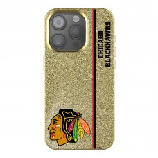 Chicago Blackhawks Keyscaper Sidebar Bling iPhone Case - Gold