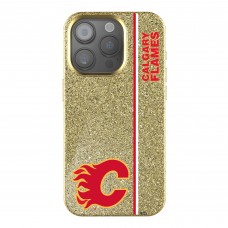 Calgary Flames Keyscaper Gold Sidebar Bling iPhone Case